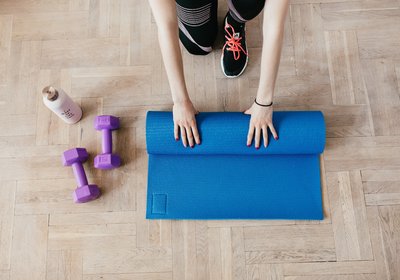 Tapis de Pilates et autres accessoires